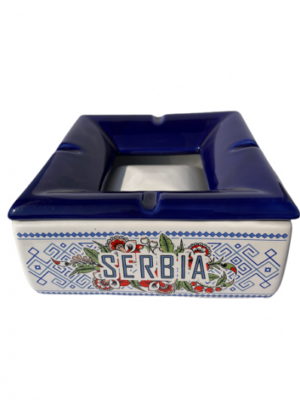 Četvrtasta pepeljara - Srbija plava
