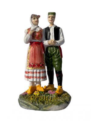 Figura par u narodnoj nošnji Srbija