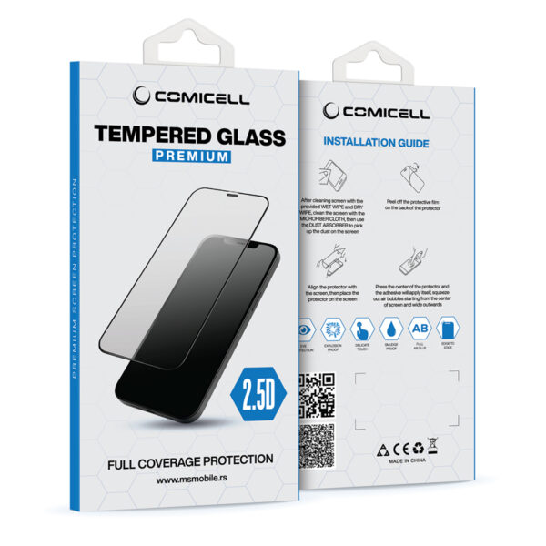 Folija za zaštitu ekrana GLASS 2.5D za Iphone XR/11 crna