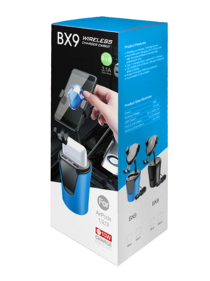 Autostalak Wireless BX9,10W Fast Charging, 2USB, Type C (PD)