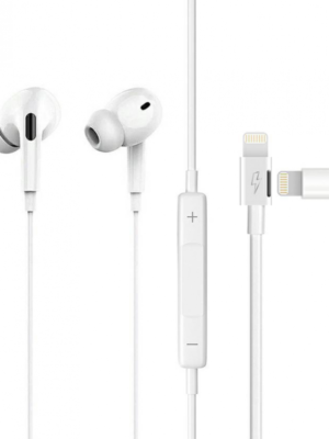 Slušalice sa adapterom za punjenje JH-015 za iPhone lightning bele